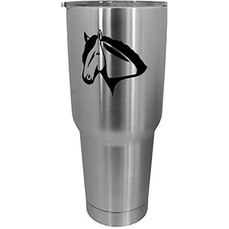 

Percheron Face Horse Themed Etched 30oz Stainless Steel Tumbler