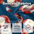 thumbnail image 3 of Baseball Throw Pillow - Velvet Pillow Inserts Covers with Unique Patterns - Set of 2 - Available in 16x16, 18x18, 20x20 Inches for Various Occasions, 3 of 6