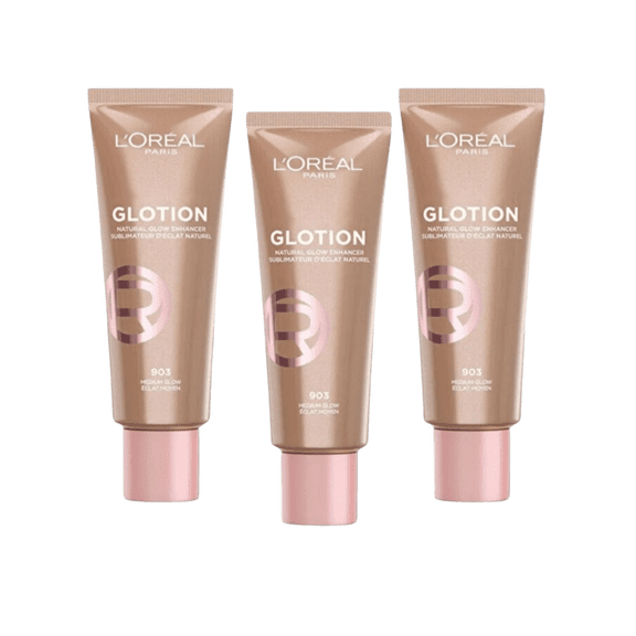 Loreal Paris Glotion All-In-One Natural Glow -903 Medium Glow 40 ml 3 Pack