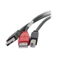 thumbnail image 2 of C2G "Y" Cable - USB cable - USB Type B (M) to USB, USB (power only) (M) - USB 2.0 - 6 ft - molded - black, 2 of 5