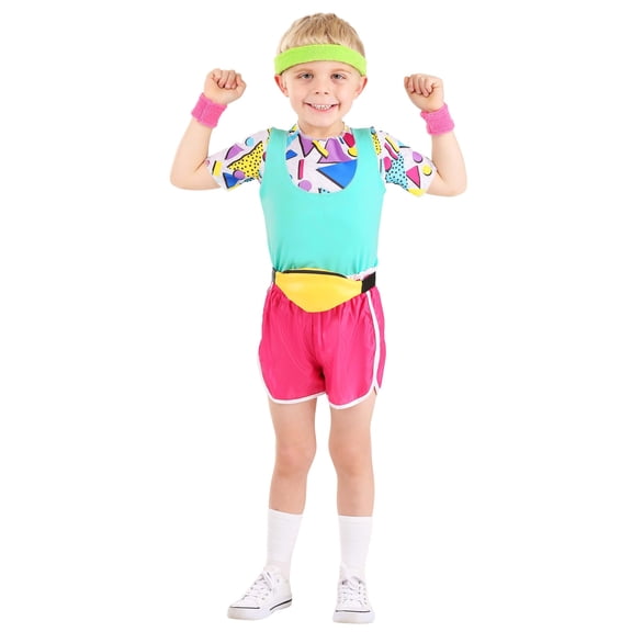 Toddler Work It Out 80s Costume
