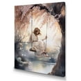 thumbnail image 2 of DESIGN ART Designart "Stunning Woman Under Willow Tree Iii" Fashion Woman Wall Decor 16 in. wide x 32 in. high, 2 of 5
