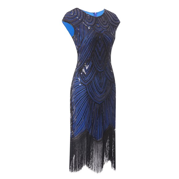 Women'S Elegant Wedding Dress Embridery Evening Dress Bridal Gown Dress Women'S Formal Dress Blue S