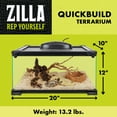 thumbnail image 4 of Zilla QuickBuild Terrarium with Easy Clean Bedding Tray 20"x12"x10", 4 of 9