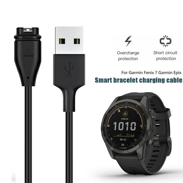 Para Garmin Fenix 7/7S/7X Epix 1m Cable cargador USB Línea de carga del reloj (A)