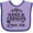 Lavender and Purple, variant on Inktastic Nana and Grandpa Love Me Girls Baby Bib