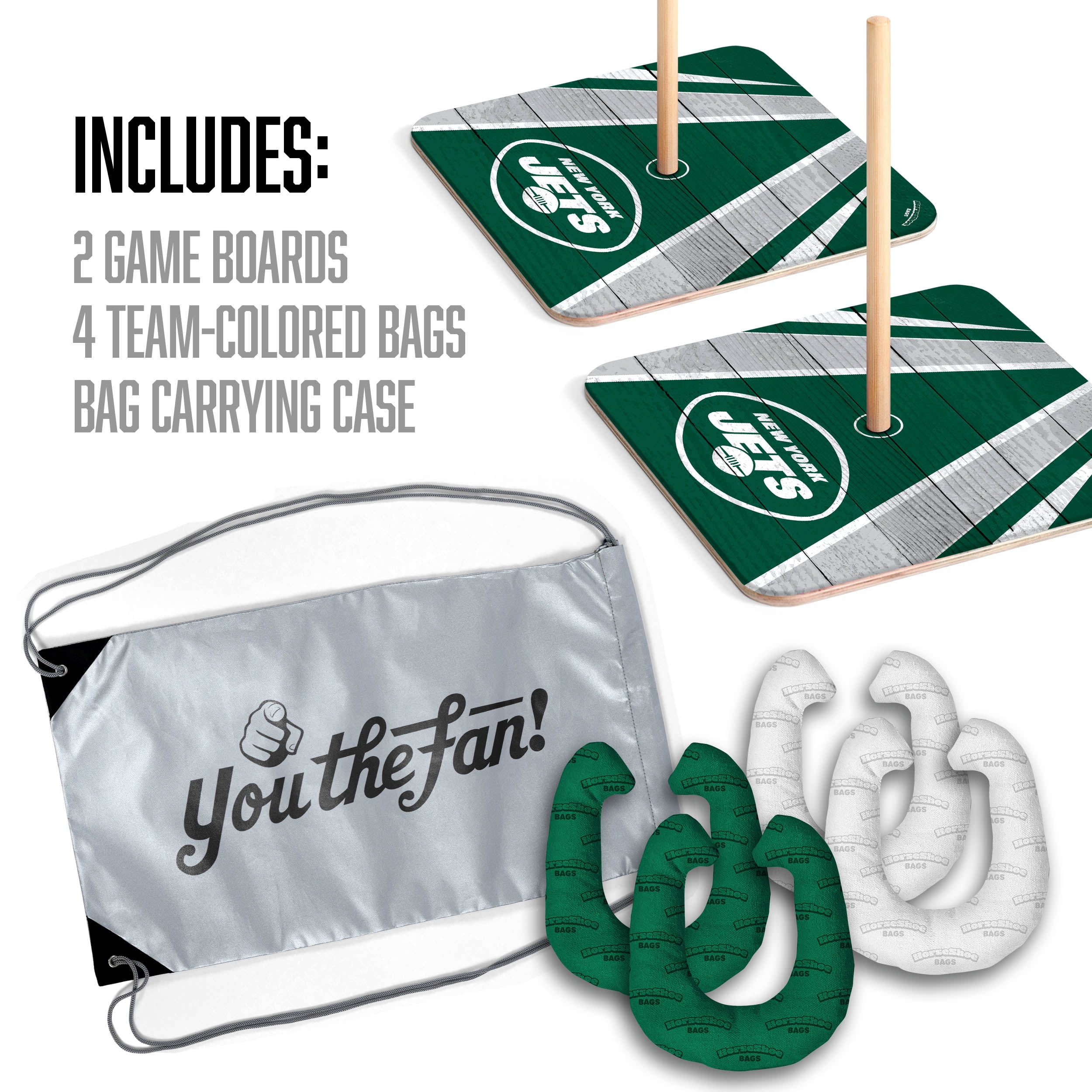 YouTheFan NFL New York Jets HorseShoe Bags