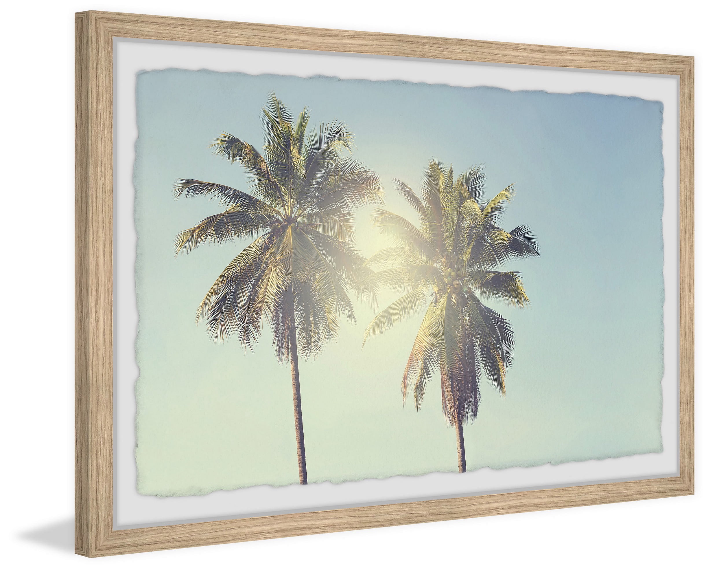 Marmont Hill Palm Tree Sunshine Framed Wall Art