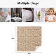 thumbnail image 5 of Cloth Napkins Set of 4 - 20x20 Inches, Brown Floral Washable Reusable Table Napkins, Vintage Rustic Flowers Botanical Spring Soft & Absortbent Dining Napkin for Party Wedding Hotel Restaurant, 5 of 8