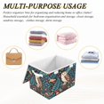 thumbnail image 7 of 40L Lidded Home Storage Bins Foldable Storage Box with Handle for Home Bedroom Closet, Woodland Barn Printed, 7 of 7