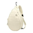 thumbnail image 1 of Mochila de bolsas de tenis mochila gran capacidad multipropósito liso soporte para paletas organizador portátil de tenis de tenis transportista Beige, 1 of 8