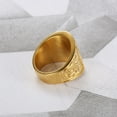 thumbnail image 5 of Fachoice Gold Retro Masonic Ring for Men Classic Freemason Symbol Band Ring, Stylish Mason Ring Vintage Masonic Compass Ring, 5 of 6