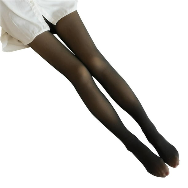 Medias de invierno para mujer, mallas cálidas, pantimedias elásticas, delgadas, opacas, de cintura alta, ajustadas con pies gruesos, sin costuras para , negro translúcido, 230G Macarena pantimedias mujer