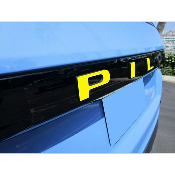 Infinite SPLY Rear Tailgate Hatch Letters Compatible with 2023-2024  Honda Pilot 1/16" ABS Plastic with Adhesive- Yellow