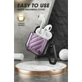 thumbnail image 3 of SUPCASE Unicorn Beetle Pro Series Case Designed for Airpods 1 & 2, Full-Body Rugged Protective Case with Carabiner for Apple Airpods 1st & 2nd (Violte), 3 of 5