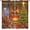 Christmas-05, variant on Christmas Tree Christmas Window Red Xmas Window Treatments for Kitchen Living Room Home Bedroom Winter Snow Xmas Tree Gift Family Party New Year Party Drapes, 84x84 Inch 2 Panels