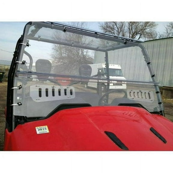 Kojem Windshield for 2009-2013 Honda Big Red 4X4 MUV700 Full Clear Vented Windscreen