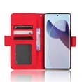 thumbnail image 3 of Case for Motorola X30 Pro 5G Cover Adjustable Detachable Card Holder Magnetic closure Leather Wallet Case - Red, 3 of 5