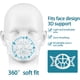 thumbnail image 5 of Dinheiro 5 piezas de silicona blanca 3D soporte de máscara facial protectores de máscara para debajo de la máscara espaciadores para más espacio para respirar soporte de inserción de máscara, 5 of 8