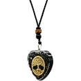 thumbnail image 2 of Shungite Organite Necklace Heart, Tree of Life, 2 of 5