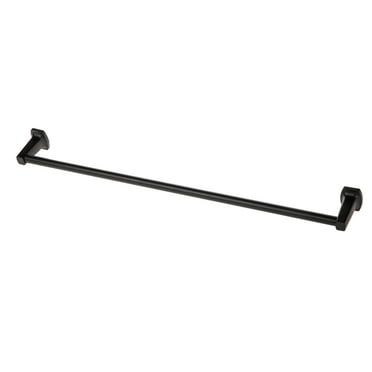 Mainstays Square Style Wall Mount Steel 24 inch Towel Holder Bar, Black Finish