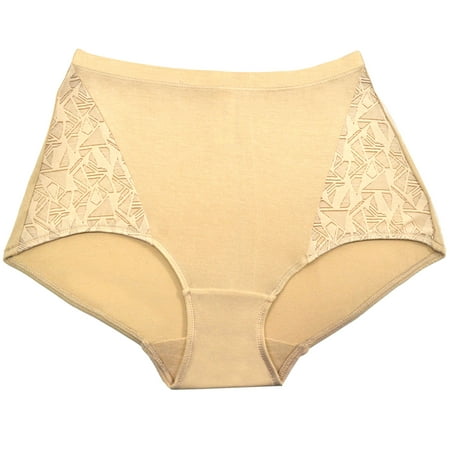 

Women s Stretch Modal Shaping Briefs w/ Geometric Lace Sides