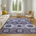 thumbnail image 7 of Addison Rugs Mayfield Premium Machine Washable Transitional Panels Purple Rectangle Rug, 10' x 14', 7 of 7