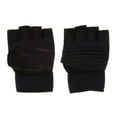thumbnail image 2 of Guantes de pesca sin s Palma acolchada Transpirable Guantes de corte bajo aptos para todos los tamaños Negro Cola Guantes de pesca de media dedo, 2 of 8