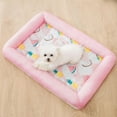 thumbnail image 4 of Alfombrilla refrescante para perros, colchoneta para dormir, cama para gatos, manta térmica y cojín para gatos - Rosa Rosa XL, 4 of 9