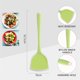thumbnail image 2 of Espátula de cuchara de silicona, raspador de goma Flexible sin BPA resistente al calor, utensilios de cocina para mezclar y hornear, 2 of 6