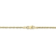 thumbnail image 4 of 10K Yellow Gold 1.8mm Diamond Cut Extra-Lite Rope Chain 16 Inch, 4 of 6