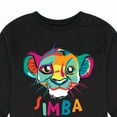 thumbnail image 3 of The Lion King - Colorful Simba - Toddler & Youth Long Sleeve Graphic T-Shirt, 3 of 5