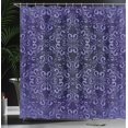 thumbnail image 4 of Ambesonne Floral Shower Curtain, Royal Victorian Pattern, 69"Wx84"L, Dark Purple Lavender, 4 of 5