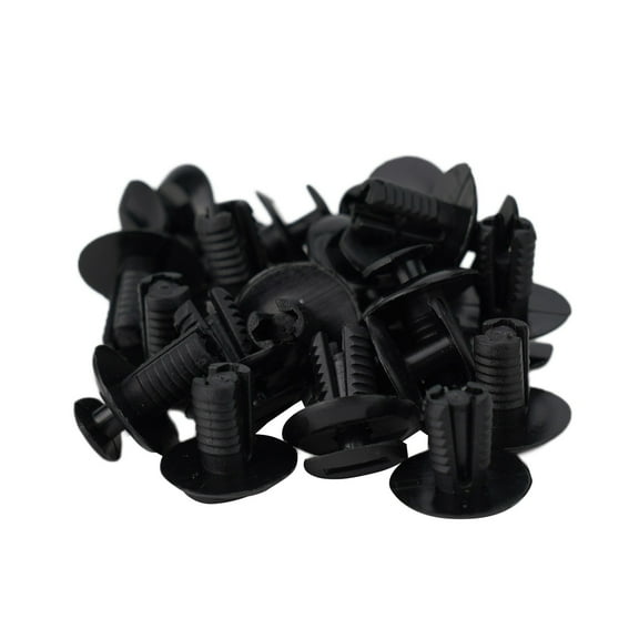 Tekuisi High Quality 20pcs/set Brand New Car Clips Car Accessories Black Plastic Wheel Arch 20mm Collar Door Trim Clips