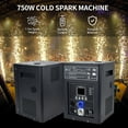 thumbnail image 6 of 2Pack 750W Cold Spark Machine DMX Firework Machine LCD Screen for Wedding Stage Party DJ Disco, Black, 6 of 7