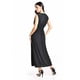 thumbnail image 2 of Vestido largo cintura smock Roman Fashion / Juvenil, 8801-SO (Negro) negro G, 2 of 5