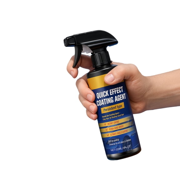 Kumdkd 3pc Car Paint Crystal Coating Spray - 120ml Hydrophobic Water Repellent Sealing Glaze for Automotive Plastic Parts, High Gloss & Streak-Free Protection, Easy Application