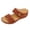 Brown, variant on Womens Wedge Sandals Orthopedic Suede Wide Width Slip on Slippers Comfortable Soft Cushion All Day Walking Non Slip Heels Blue Size 9.5