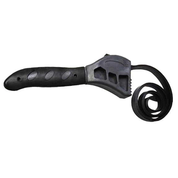 NICEXMAS 2-Pack Multifunctional Adjustable Rubber Strap Wrench and Bottle Jar Opener in Black for Easy Grip