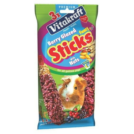 Vitakraft Berry Glazed Sticks Guinea Pig Treat - 3 Pack