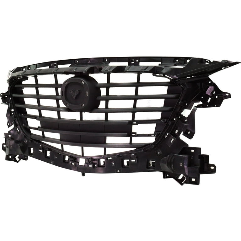 For 2017-2018 Mazda3 Grille Assembly Black Plastic MA1200216