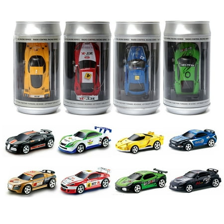 8 Colors Hot Sales 20KM/H Coke Can Mini RC Car Radio Remote Control Micro Racing Car 4 Frequencies Toy For (Best Micro Mini Rc Cars)