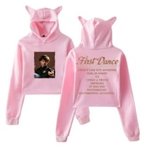 Maddox Batson First Dance Merch Hoodie Cat Ears Hooded Sweatshirt Long Sleeve Crop Top Women's Clothes