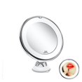 thumbnail image 1 of USB Makeup Mirror With LED Light 3 Color 10x Magnifying Make Up Mirror Touch Screen LED Flexible Suction Cup Illuminated Mirror ,Widely Use, 1 of 7