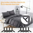 thumbnail image 2 of YIYOUZQT 8 Pack Bed Sheet Holder Corner Straps Mattress Cover Clips to Hold Sheets in Place, Adjustable Bed Bands, Elastic Fasteners/Grippers/Suspenders Fitted for Bedding, Keepers, Bedsheet Tie Downs, 2 of 7
