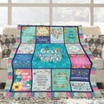 thumbnail image 2 of Yibo Best Friend Birthday Gifts Blanket Flannel Soft and Comfortable Anti-static Bed Sofa Blanket, 2 of 7