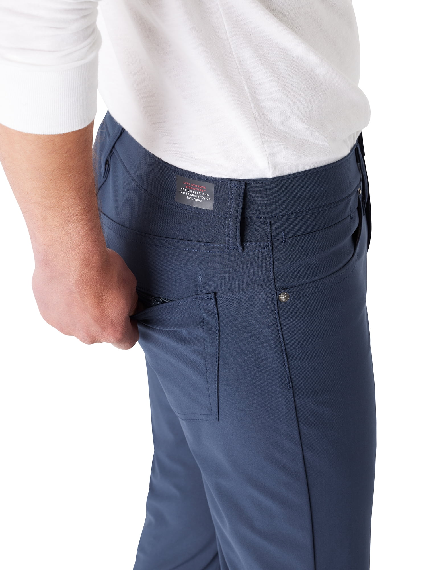 Levi Strauss Signature Men's and Big and Tall Action Flex Slim Pants