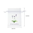 thumbnail image 2 of 50 bolsitas vacías de lavanda con cordón, pequeñas bolsas de malla para guardar en el armario y fragancias, bolsas de tela violeta claro para flores secas y especias., 2 of 7