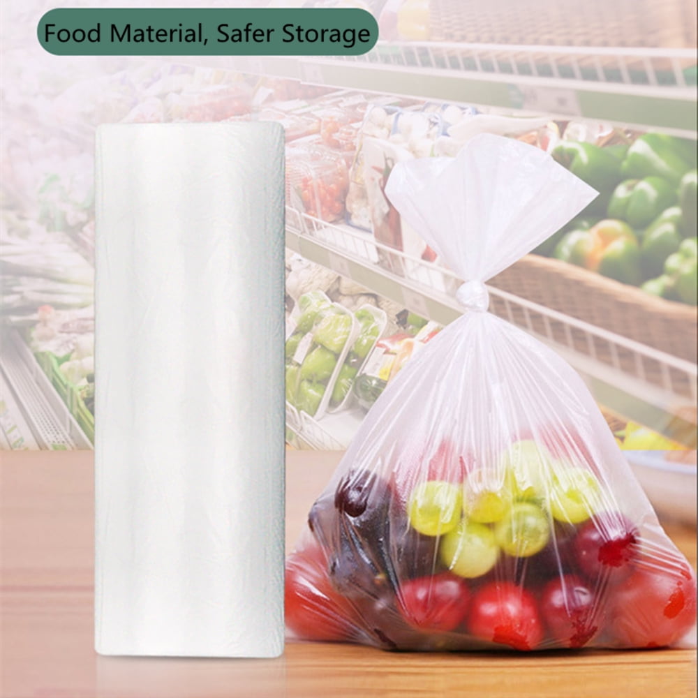 FungLam Plastic Produce Bags, Food Storage Bags, Clear Bag Roll, 14 x 20,  350 Bags a Roll (2 Rolls)