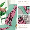 thumbnail image 5 of Yayeee 2 Pack Dining Chair Covers Stretch Parson Chairs Slipcovers Seat Protector, Pink Cheetah, 5 of 6